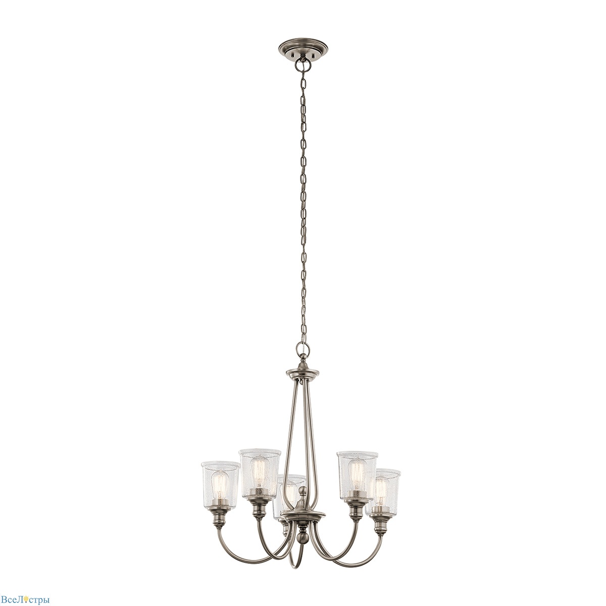 подвесная люстра kichler waverly kl-waverly5-clp