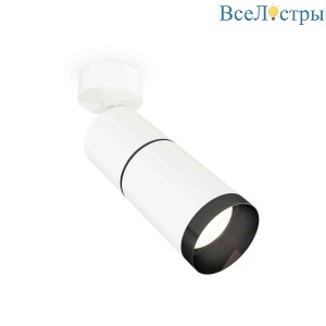 Комплект накладного светильника Ambrella light Techno Spot XM6312011 SWH/PBK белый песок/черный полированный (A2202, C6301, A2061, C6312, N6131)