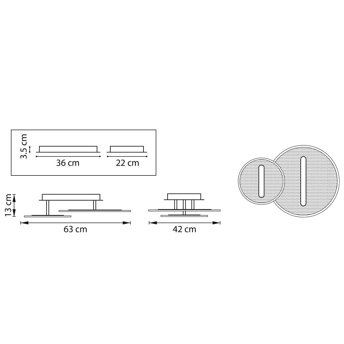 потолочная светодиодная люстра lightstar acrile 738053