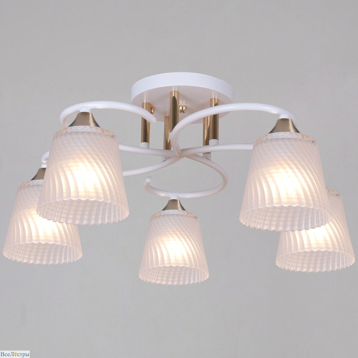 потолочная люстра reluce 06360-0.3-05 wh+fg
