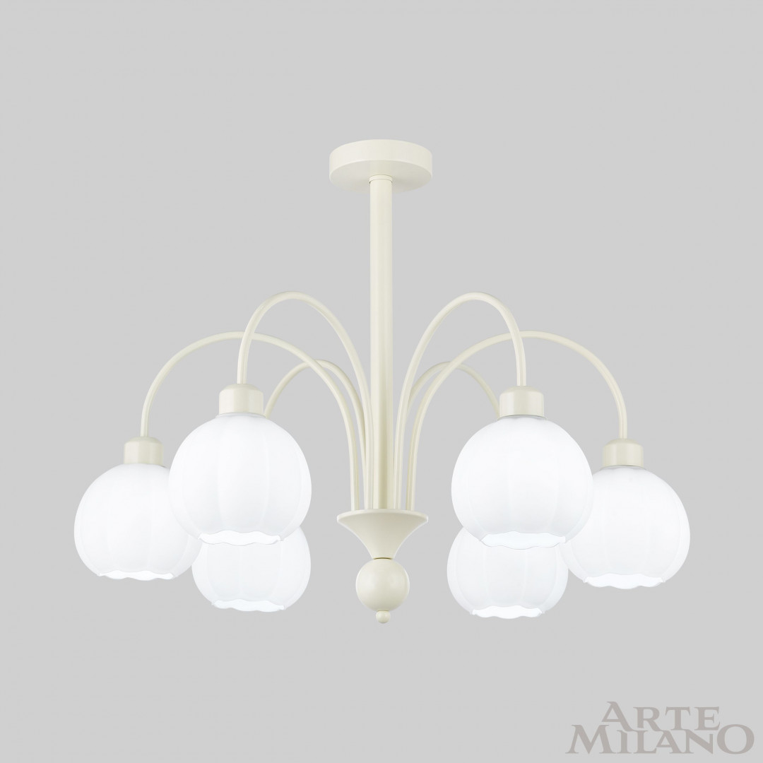 люстра на штанге arte milano napoli 315066/d680/6 iv