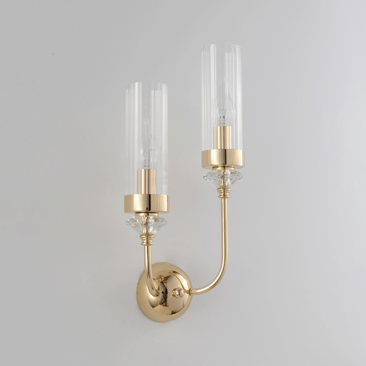 бра crystal lux secret ap2 gold