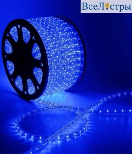 Светодиодный дюралайт Laitcom (LTC) 220В 36 LED/м 2,4 Вт/м Синий 100м IP65 F3-H1-220V-B