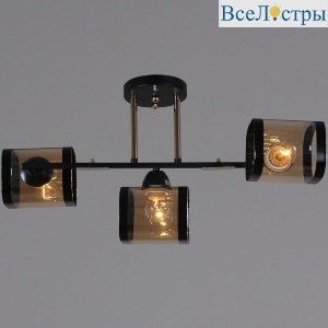 Потолочная люстра Reluce 09063-3.3-03 BK+FG