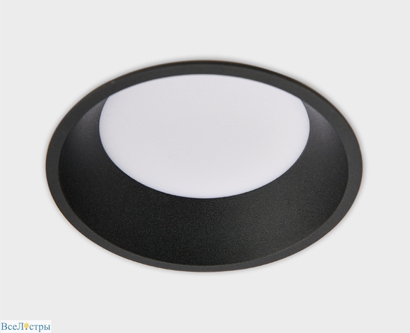 встраиваемый светильник italline it06-6013 black 3000k