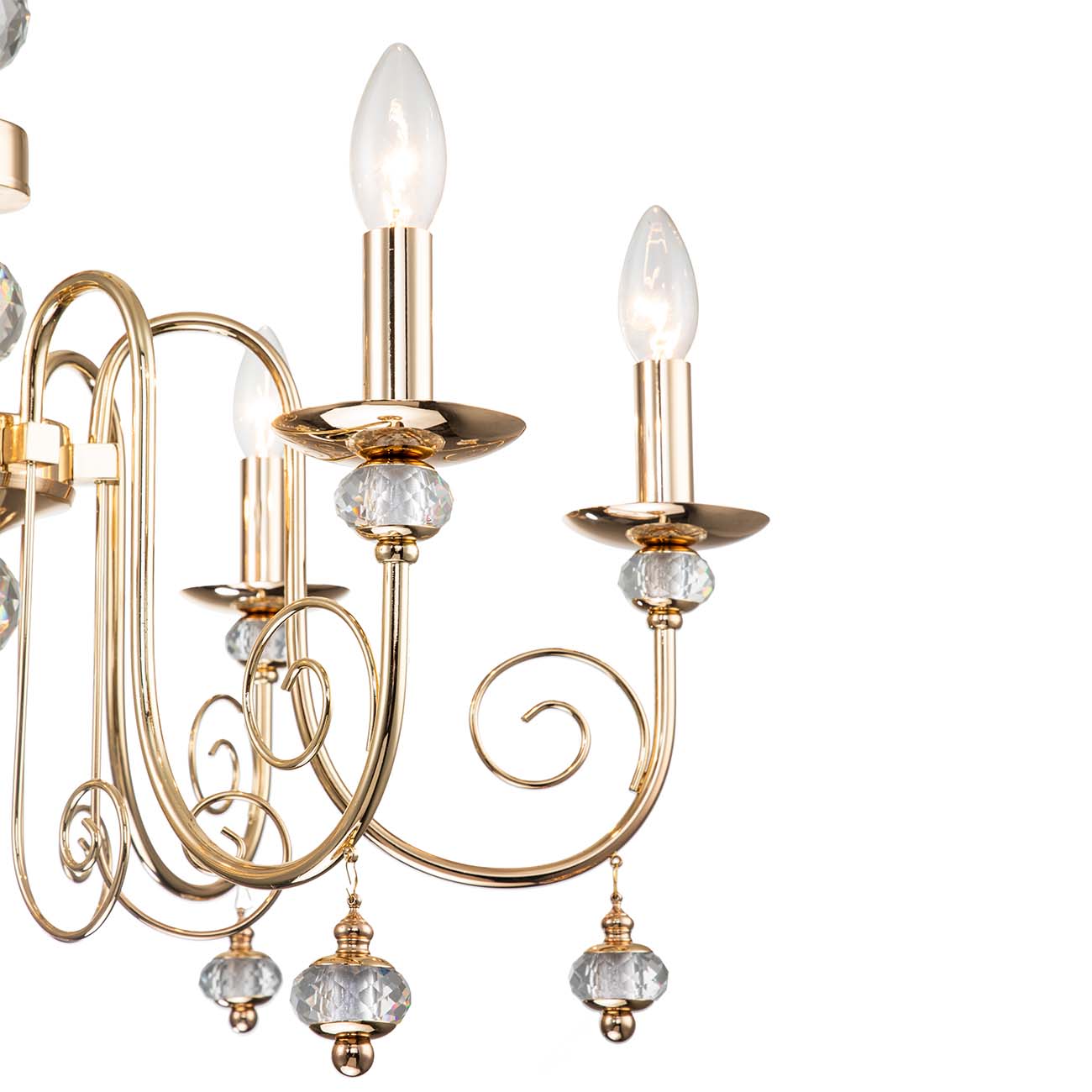 подвесная люстра escada shine 678/6pl gold