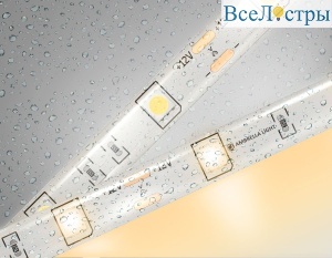 Светодиодная лента Ambrella Light LED Strip 12В 5050 7,2Вт/м 3000K 5м IP65 GS1901