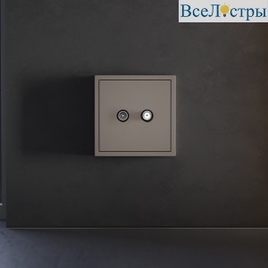 Накладка для розетки телевизионной оконечной TV+SAT Voltum S70 (капучино) VLS001614