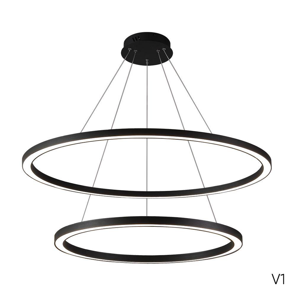 подвесной светодиодный светильник crystal lux fortuna sp123w led black