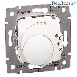Термостат Legrand Galea Life с подсветкой НЗ контактом белый 775867