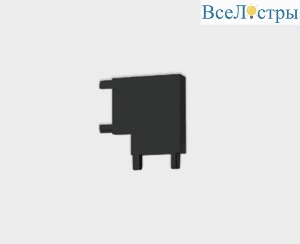Соединитель угловой для магнитного шинопровода Italline IT09-9029 black