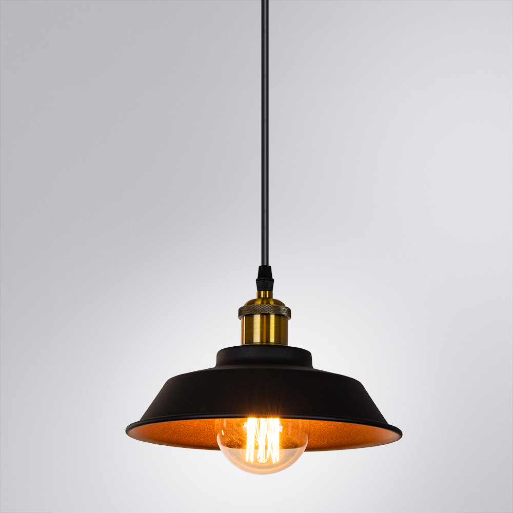 подвесной светильник arte lamp cappello a7038sp-1bk