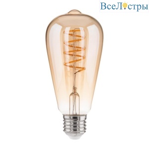 Лампа светодиодная филаментная Elektrostandard E27 8W 3300K прозрачная a048391