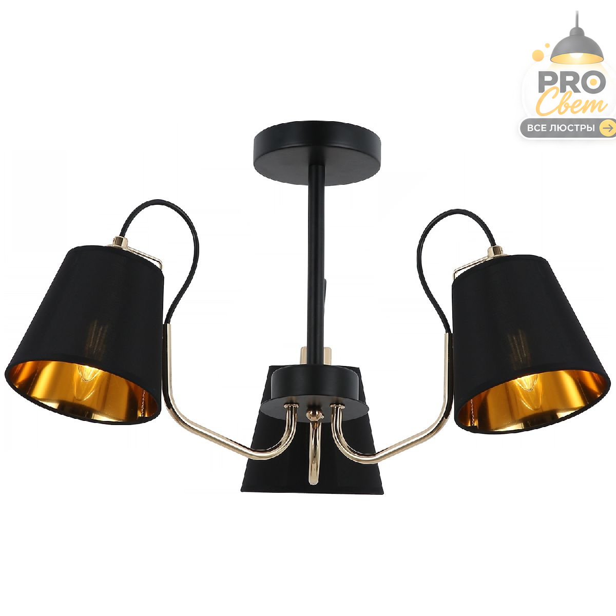 люстра на штанге illumico il6120-3cou-79 bk gd
