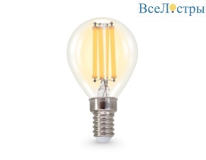 Филаментная светодиодная лампа Ambrella Light Bulbing E14 15W 2700K шар 451533