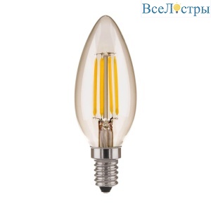 Лампа светодиодная филаментная Elektrostandard E14 7W 4200K прозрачная a049116