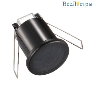 Датчик движения Arlight NAVE-PIR-BUILT-R50-400W-BK (230V, 0.6A, MINI, IP20) 054730