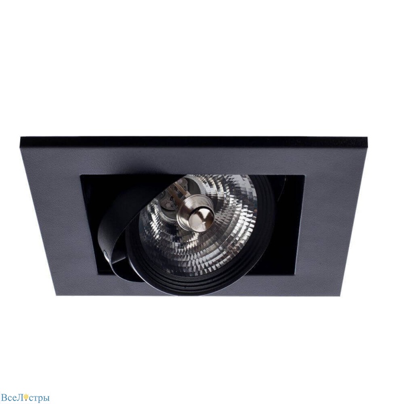 встраиваемый светильник arte lamp technika a5930pl-1bk