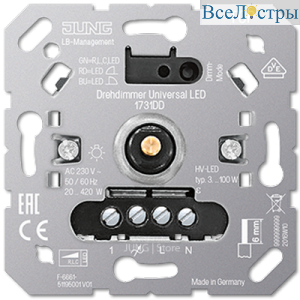 Диммер роторный Jung 1731DD
