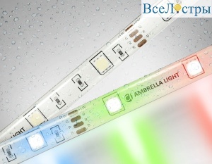 Светодиодная лента Ambrella Light LED Strip 12В 5050 7,2Вт/м RGB 5м IP65 GS2301
