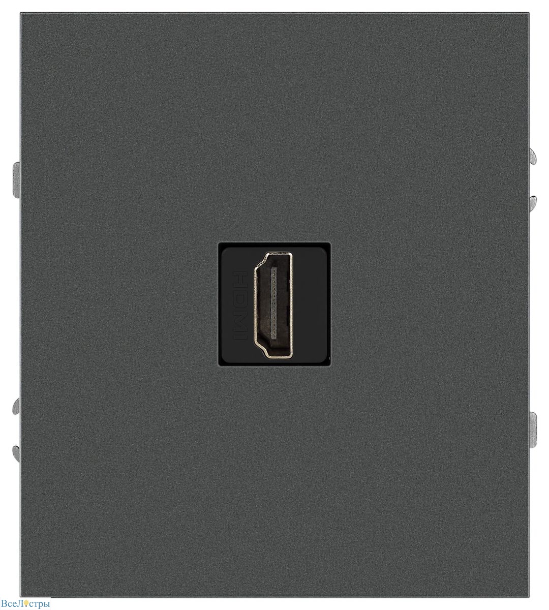 розетка эра arktik 16-3114-06 hdmi графит б0070509