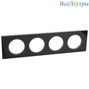 Рамка 4-постовая Legrand Celiane смальта графит 069304