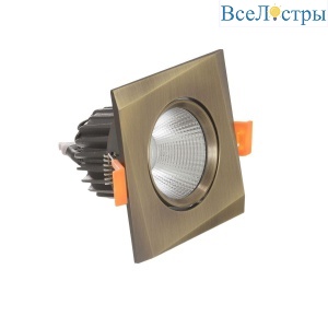 Встраиваемый светодиодный светильник Lumina Deco Dalston LDC F115 GR+BR