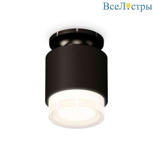 Комплект накладного светильника Ambrella light Techno Spot XS7511065 SBK/PBK/FR черный песок/черный полированный/белый матовый (N7926, C7511, N7160)