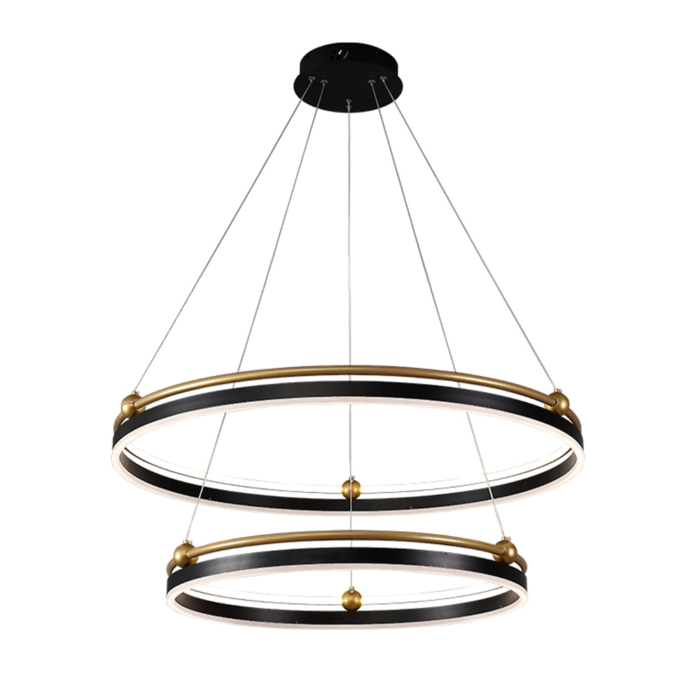 подвесная люстра crystal lux fernando sp123w led  black/gold