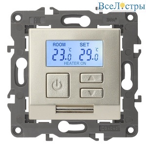Терморегулятор универсальный 16А ЭРА Elegance 14-4111-04 Б0034378