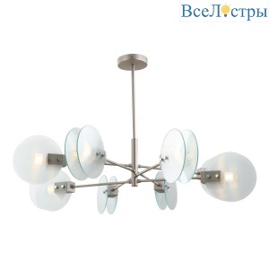 Подвесная люстра iLamp Panorama 15598-8 SN+CL