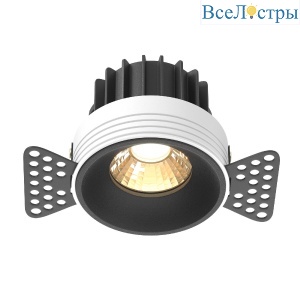 Встраиваемый светильник Maytoni Round DL058-12W2.7K-TRS-B