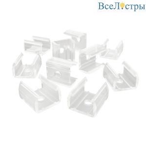 Комплект (10шт) крепежей пластиковых для светодиодного неона Apeyron 17-49 RGB 220В 09-151