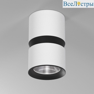 Потолочный светодиодный светильник Elektrostandard Kayo 25049/LED 12W 4000К белый/черный a064731