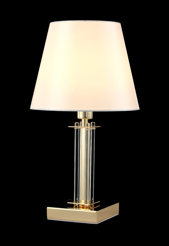 настольная лампа crystal lux nicolas nicolas lg1 gold/white