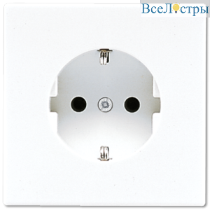Розетка 2K+З Jung LS1520WW