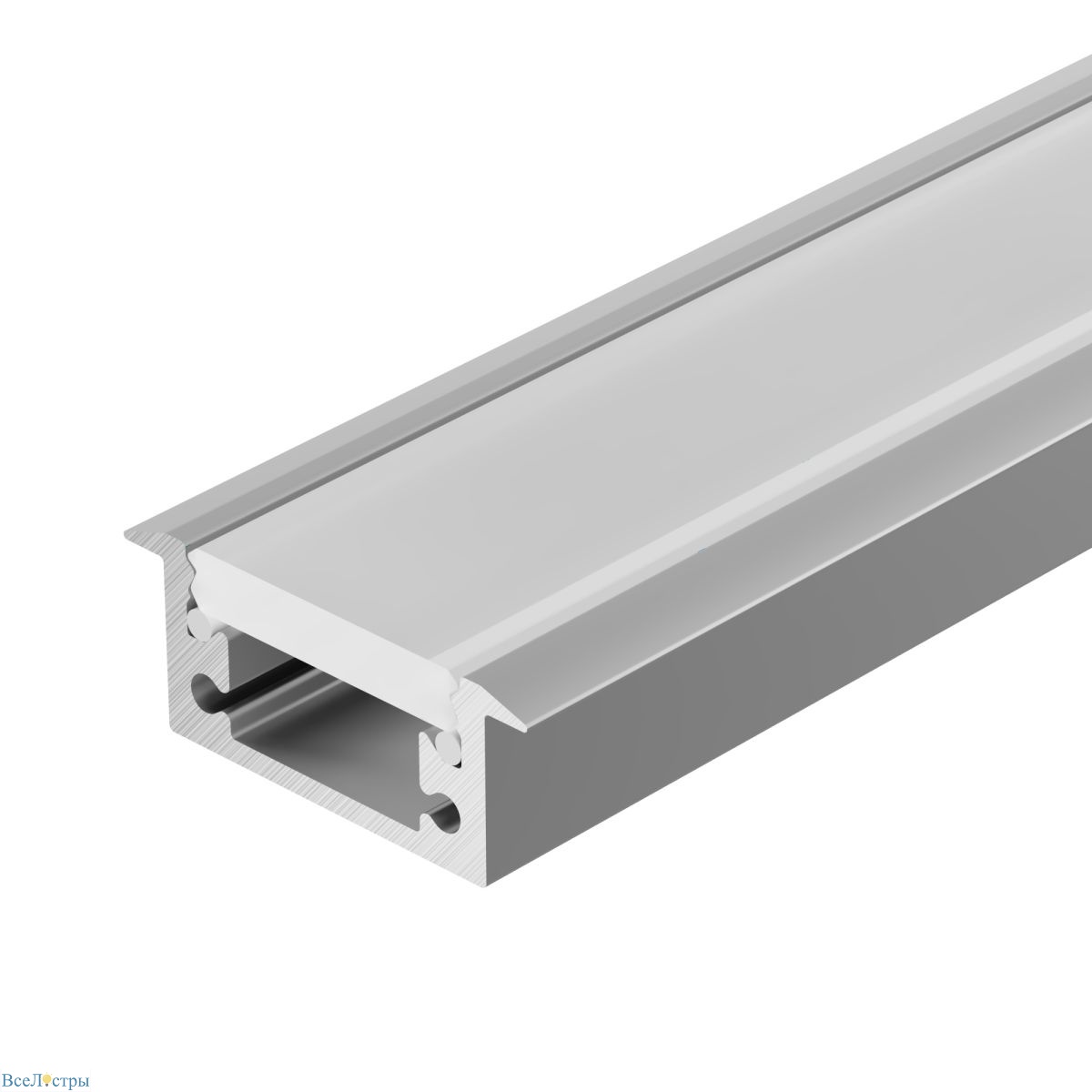 профиль arlight floor27-h11-f-2000 anod (алюминий) 060247