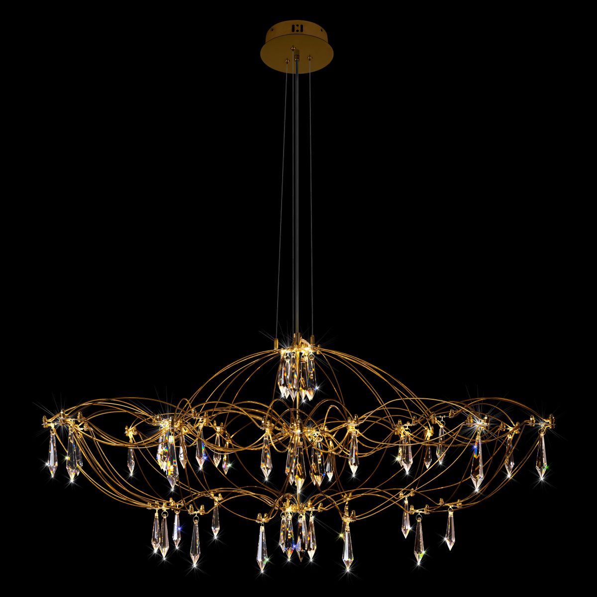 подвесная люстра loft it mira 10586/900 gold asfour
