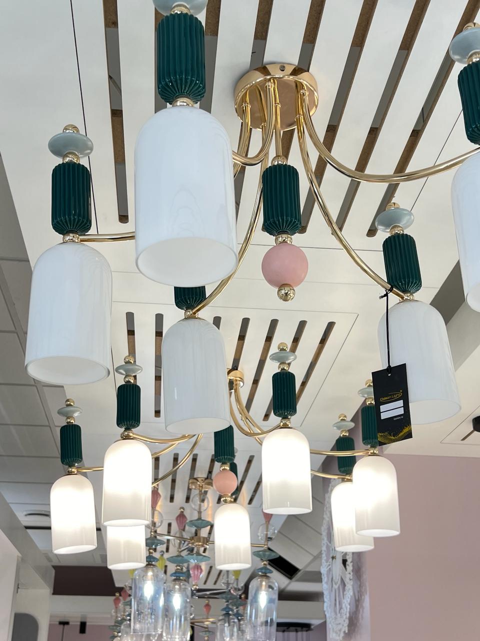 потолочная люстра odeon light classic candy 4861/7c