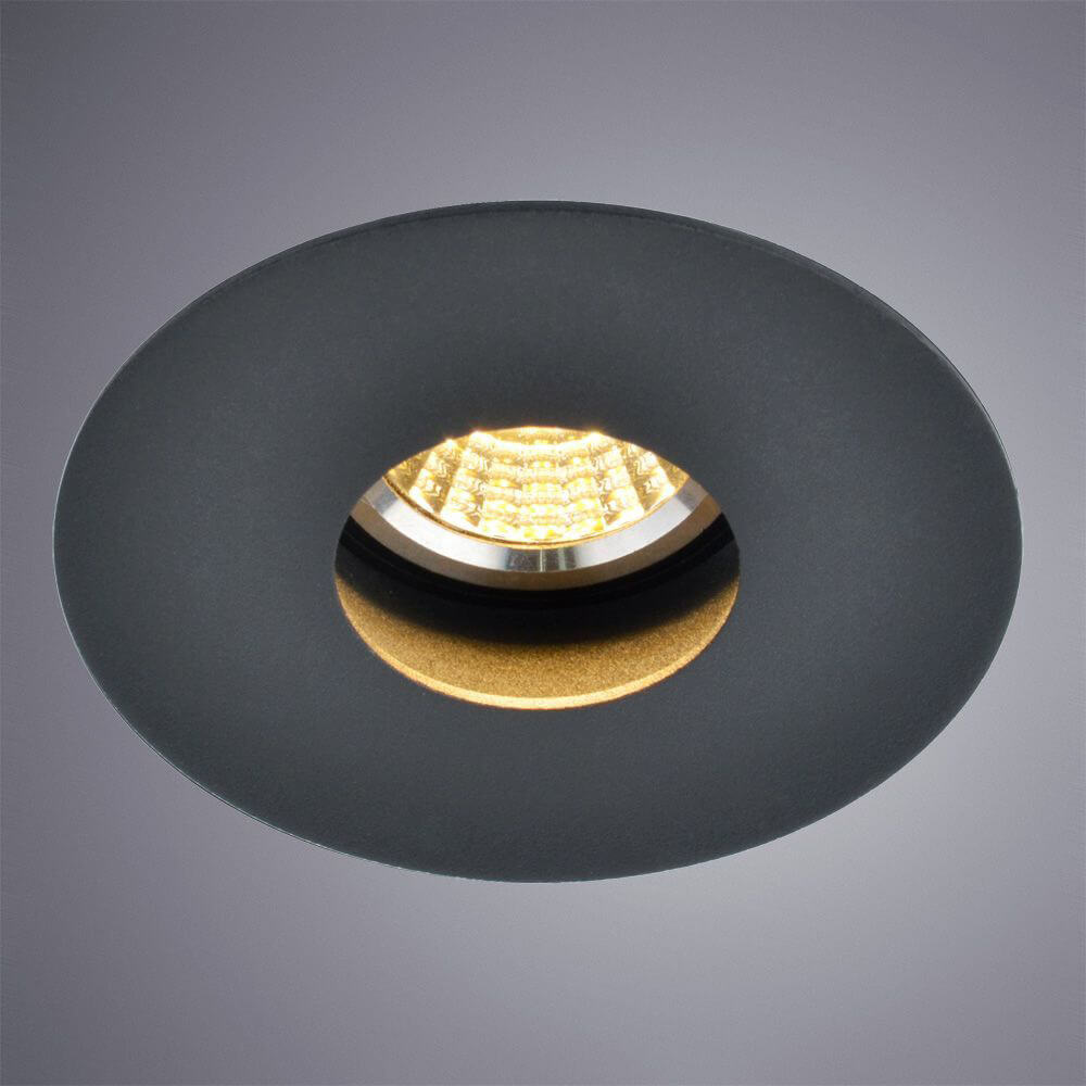 встраиваемый светильник arte lamp a3217pl-1bk