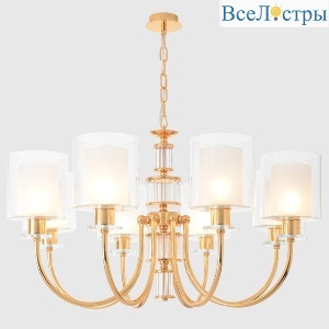 Подвесная люстра Crystal Lux ELENA SP8 GOLD