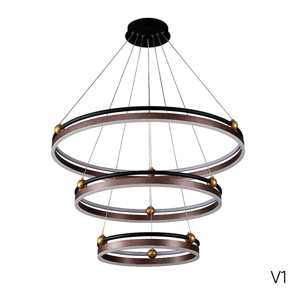 подвесной светодиодный светильник crystal lux fernando sp158w led coffee/black