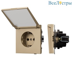 Механизм розетки влагозащищённый SCT-TENDO-MCP-SFPL-GD (230V, 16A) 054600