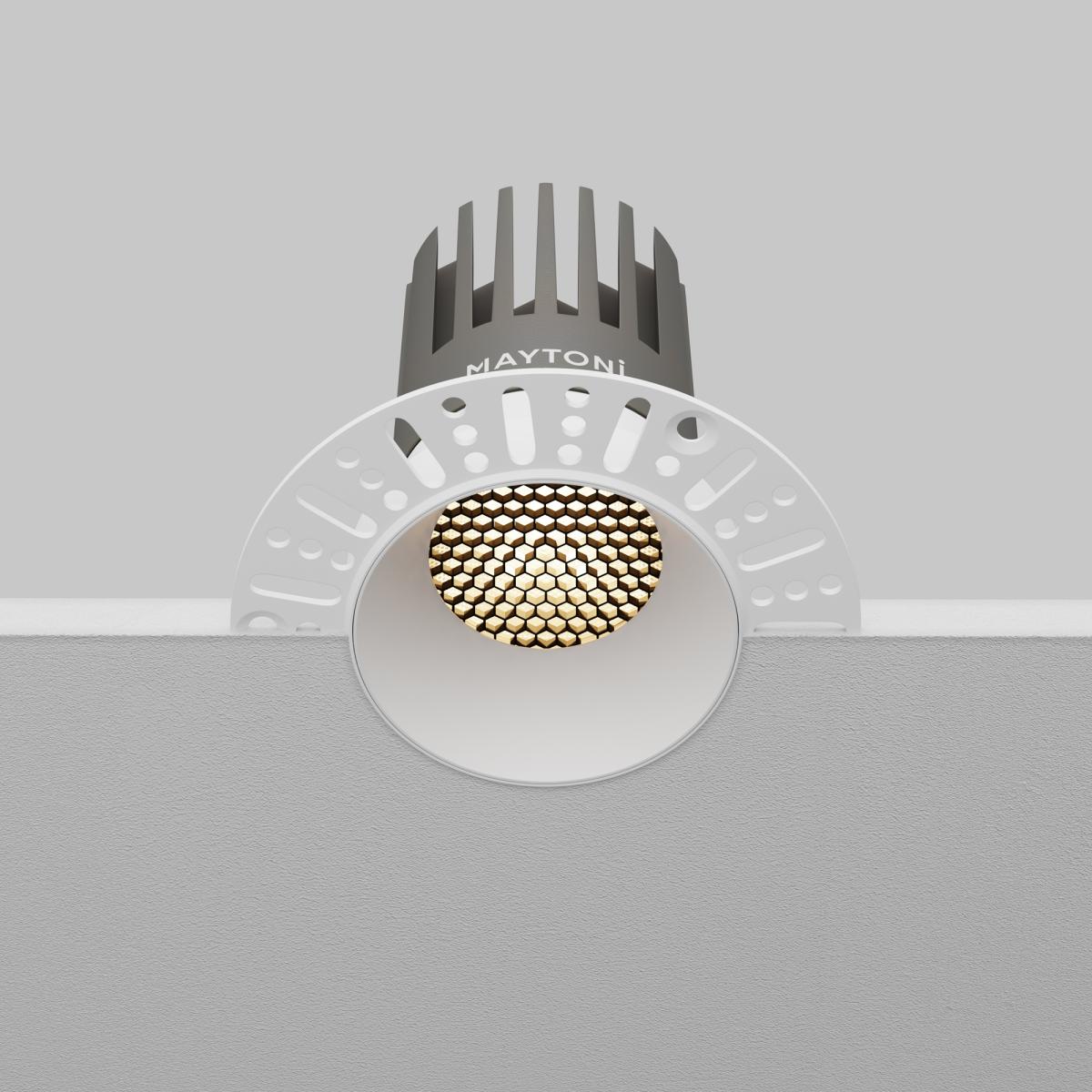 встраиваемый светильник maytoni technical dip dl121-15w-3k-trs-w
