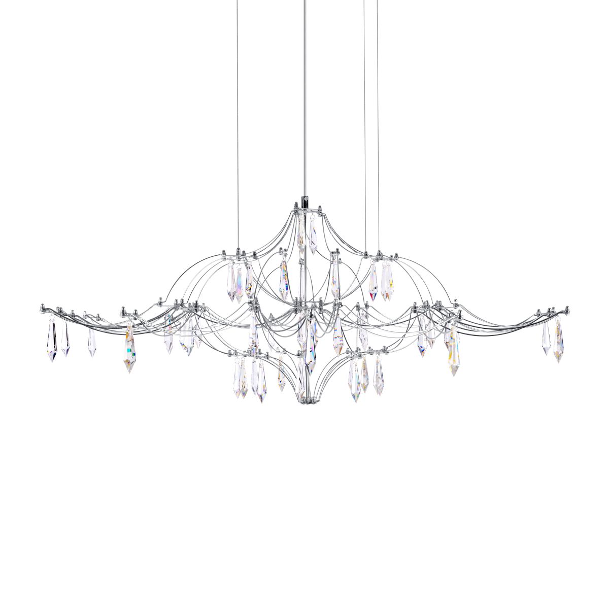 подвесная люстра loft it mira 10587/1000 silver asfour