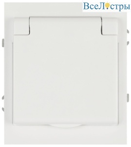 Розетка ЭРА Arktik 16-2103-01 с заземлением 2P+E Schuko со шторками с крышкой 16А-250В белый Б0070434
