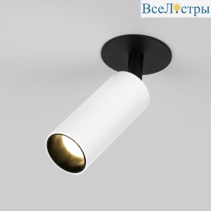 Встраиваемый светодиодный спот Elektrostandard Diffe 25039/Led белый/черный a058220