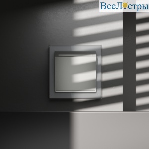 Выключатель встраиваемый Voltum S70 карточный 16А, (сталь) VLS010705