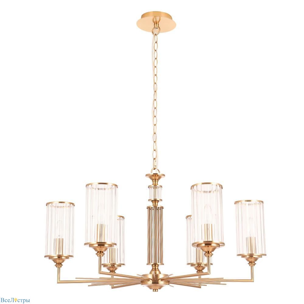 подвесная люстра crystal lux gloria sp6 brass