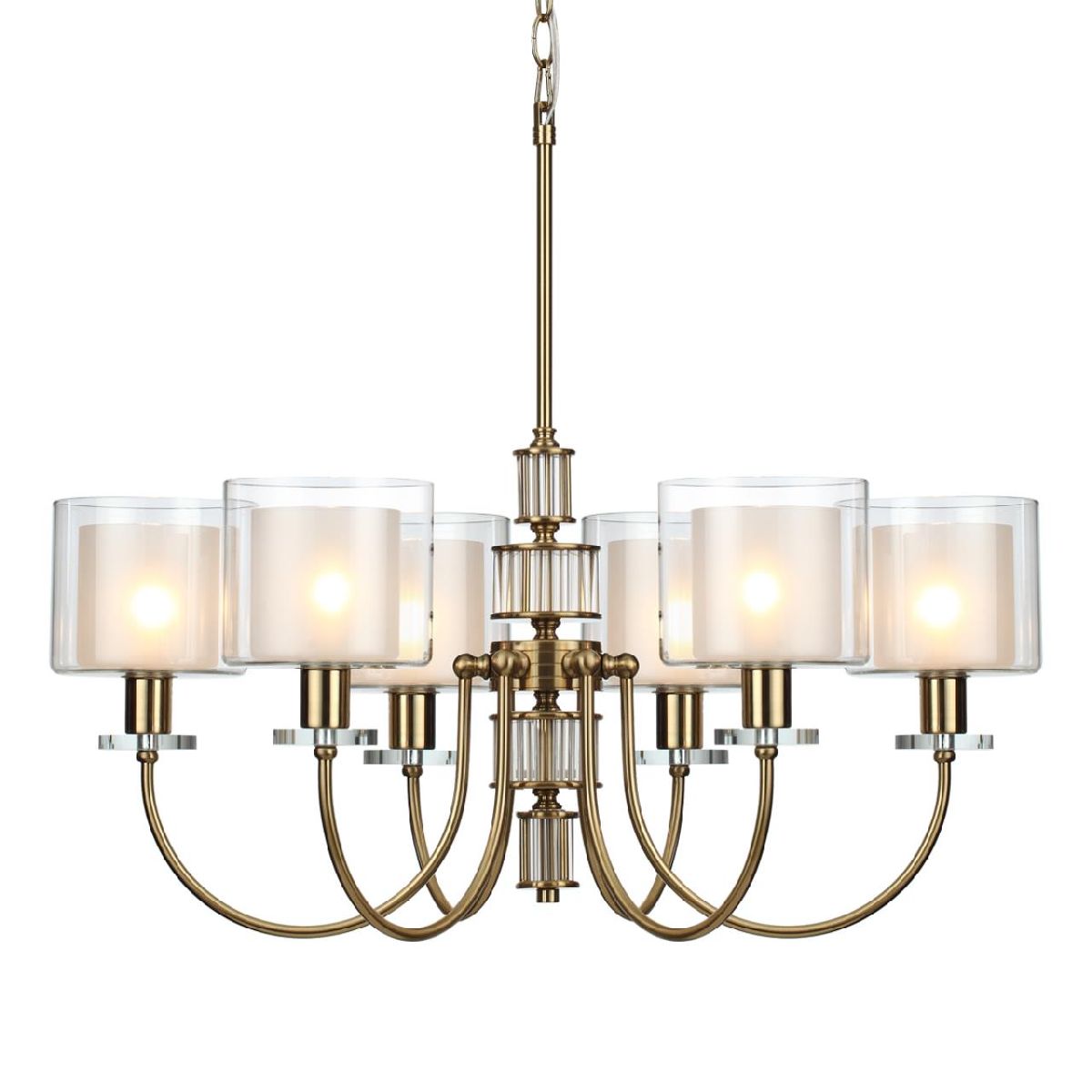 подвесная люстра odeon light saga classic 5088/6
